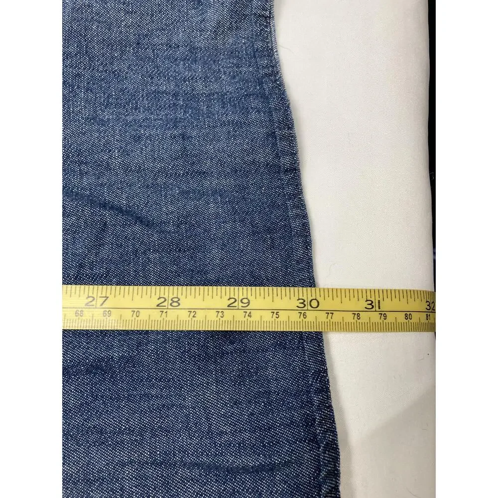 Kenneth Cole Slim-Fit Organic Stretch Denim Shirt‎ Sz M - Picture 14 of 14